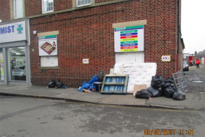 st-josephs-drive-fly-tipping-outside-alley-9-02-2017.jpg - Safer Southall: St Joseph's Drive Alley