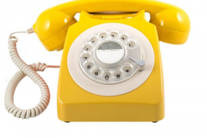 746-rotary-phone-mustard.jpg - 1960s Reminiscence Room, Shepherds Bush