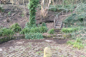 steps-down-to-weir.jpg - Milnsbridge Picnic Benches