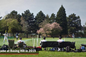 basing-hill-first-baseball-game-w-text.jpg - Basing Hill Ballpark (Phase 1)