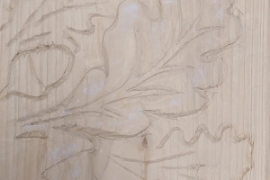 Festive wood carving at Lancaster and Morecambe Makers, Lancaster