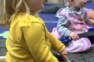 two-tots-with-instruments-kate-mb.jpg - Create music play space North Shields