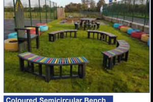 coloured-benches.jpg - PTA Sensory Garden and Outdoor Classroom