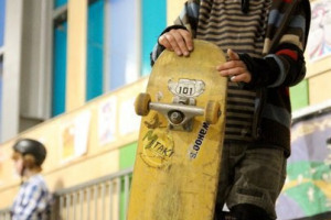 KidPic.jpg - New ramps for the EYE skatepark!
