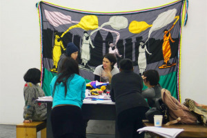 gu-nes-terkol-workshop-with-female-participants-in-organ-haus-china-to-collectively-create-the-banner-dreams-on-the-river-2011-embroidery-on-fabric-215-x-286-cm-courtesy-the-artist.jpg - Art on Middlesex Street Estate