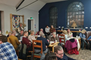 Beer and carols at Chapel Cafe, Saltney Ferry