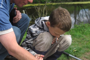 graham-sedgley-and-son-josh-pond-dipping.jpg - River-Friendly Farming at Fordhall Farm