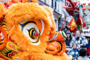 Lancaster Chinese New Year outdoor carnival 2024 at Lancaster Market Square