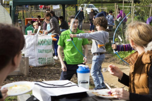 Halloween Happening and Paths Launch at Bandstand Beds Community Garden Clapham Common