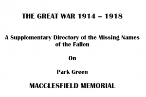 capture.png - 53 lost names for Macclesfield Cenotaph