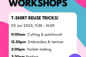 T-Shirt Clothing Reuse Session at Change Clothes Crumlin Studio