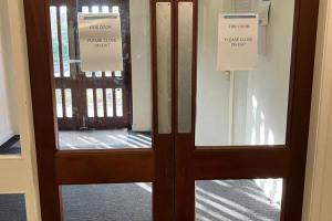 pic-01-inner-foyer-doors.jpeg -  Fire Safety-Tarporley Community Centre
