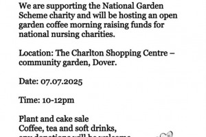 National Garden Scheme Garden Party at Dover Community Garden , The Charlton shopping Centre , Dover.