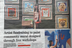 colour-pop-mural-front-cover-of-hackney-gazette-rose-hill-designs-page-6.jpg - Mural for Tower Hamlets Community Centre