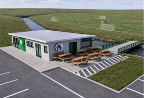 Saughall colts community net zero pavilion 