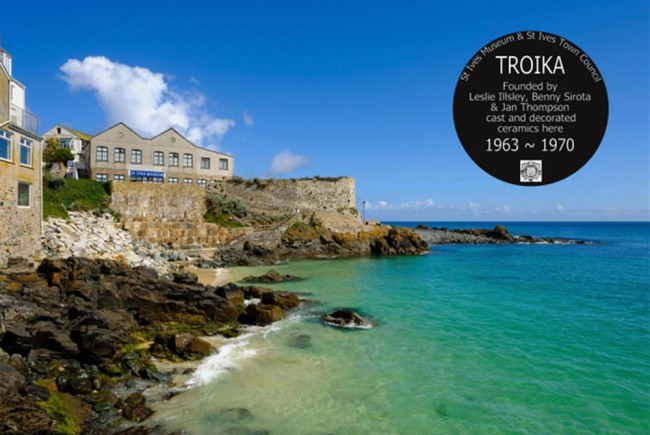 A Plaque for Troika Ceramics, St Ives   