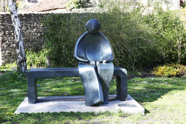 buy a piece of sculpture for the town