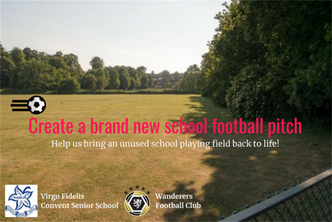 Create a brand new school football pitch