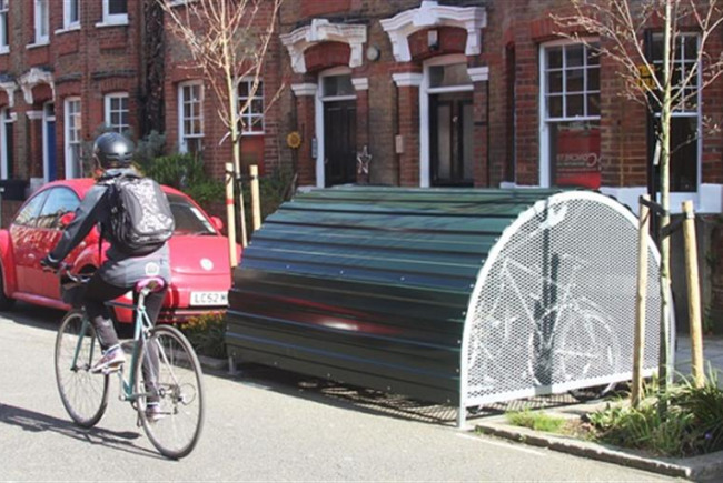 New secure cycle hanger near eagle pond