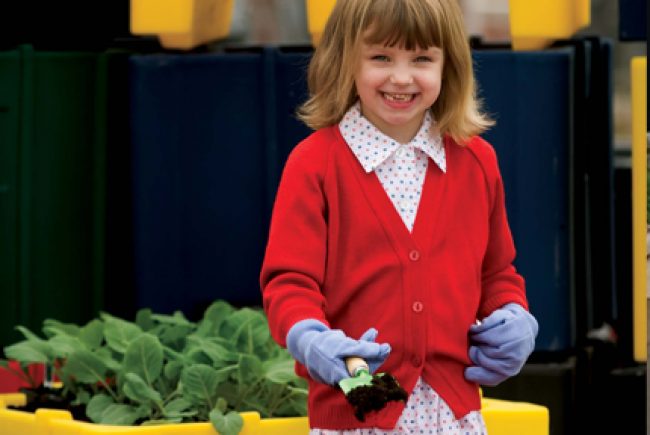 Children Growing Vegetables Children Growing Vegetables
