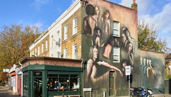 LGBTQ+ mural at Corner New Cross