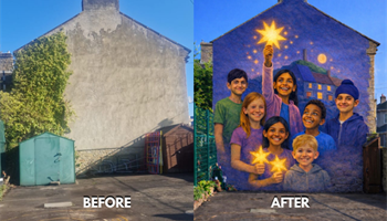 Reaching for the Stars - A Mural for Spring Grove