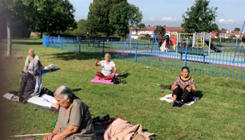 Ladies Giddha in Jubilee Park, Southall 