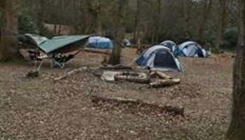 Tables and benches for camping