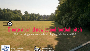 Create a brand new school football pitch