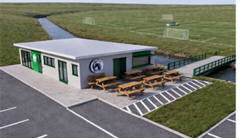 Saughall colts community net zero pavilion 